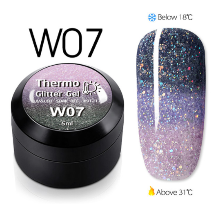 

Глиттерный термо-гель, 5 мл, №W07