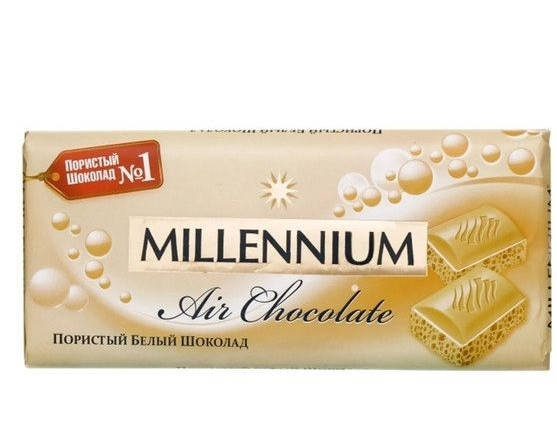 

Білий пористий шоколад «Millennium Air» 85г