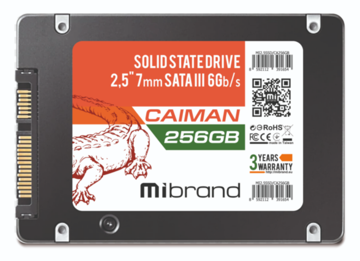 

Sata 2.5" Mibrand Caiman 256Gb Bulk (MI2.5SSD/CA256GB)