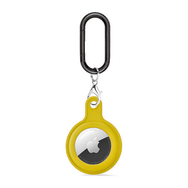 

Силиконовый брелок c карабином iLoungeMax Soft Protection Case Clip Yellow для AirTag, Желтый