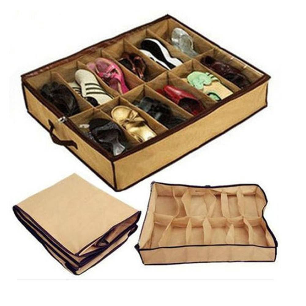 

Організатор для зберігання взуття Shoes-under (для 12 пар), Коричневый