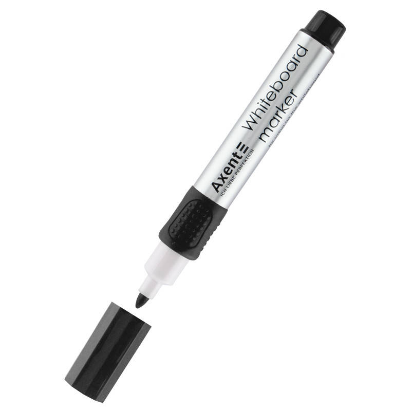 

Маркер Axent Whiteboard 2551-01-A, 2 мм, круглый чёрный, Черный