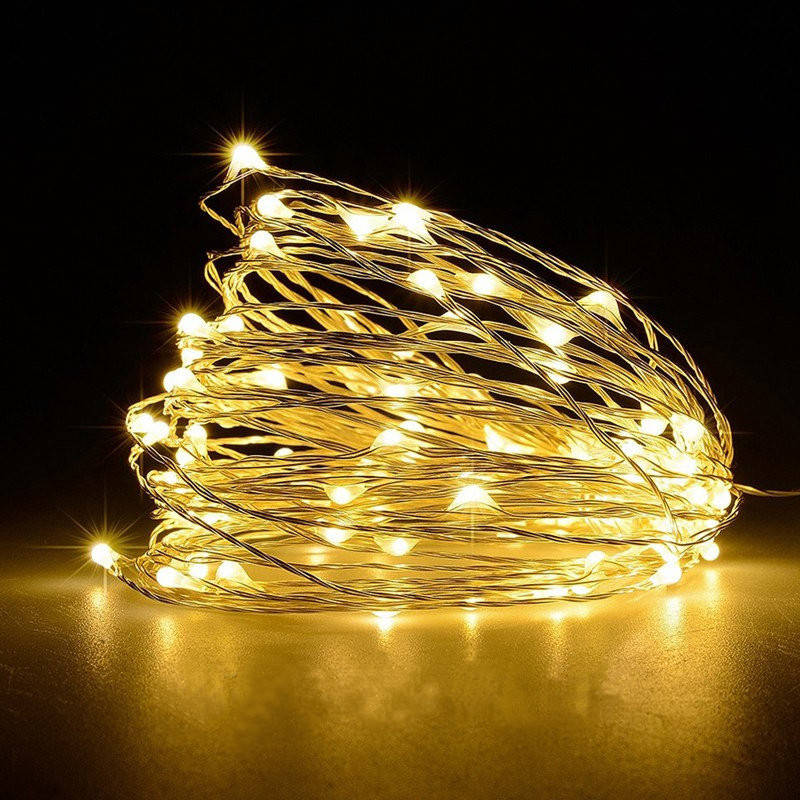 

Светодиодная LED гирлянда 2м | Желтый свет