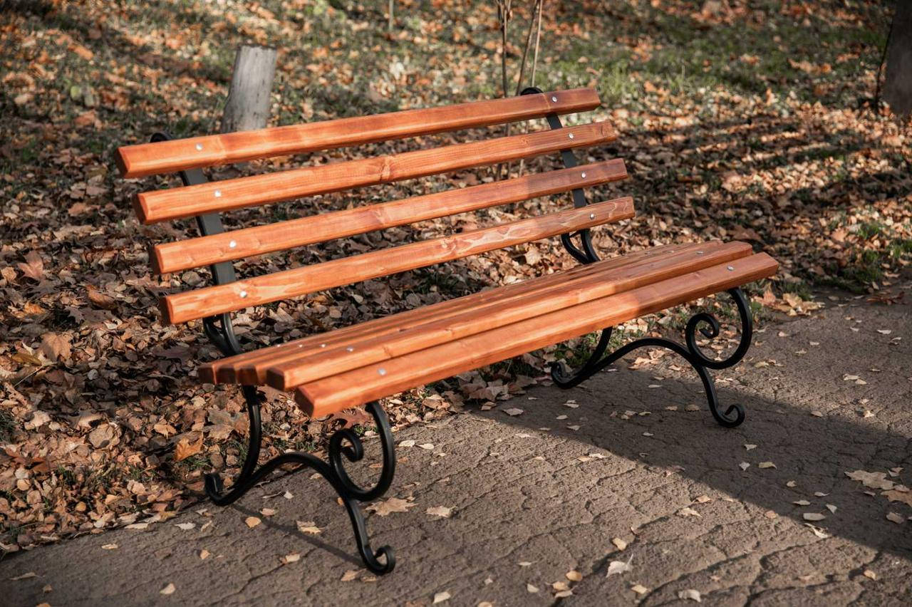 

Кованая лавка садовая Светлана 1,5м