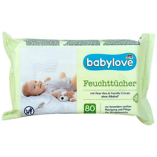 

Влажные салфетки babylove, 80 шт. (Германия)