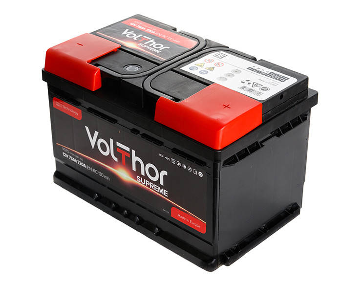 

Аккумулятор автомобильный VolThor 6СТ-75 АзЕ Supreme