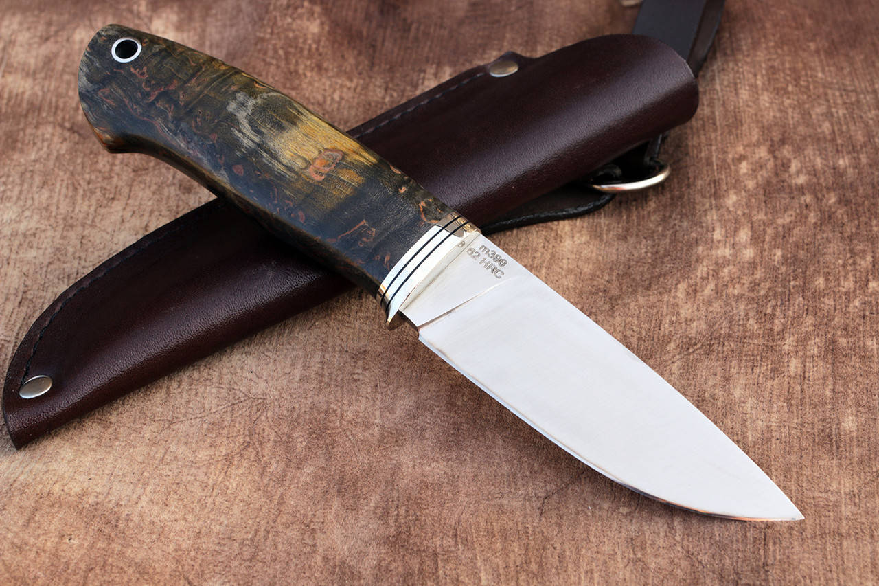 

Нож ручной работы "Малыш" из австрийской порошковой стали m390