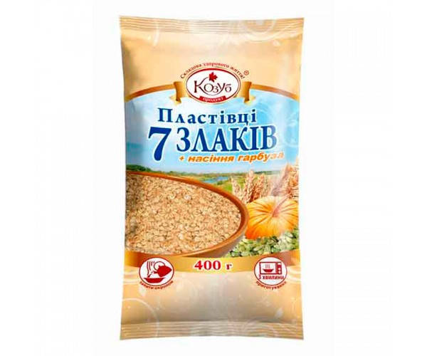 

Смесь хлопьев 7 злаков + семена тыквы моментального приготовления Козуб Продукт 400г
