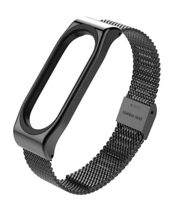 

Ремешок MiJobs для Xiaomi Mi Band 3 Milanese Strap Черный (ARM54555)