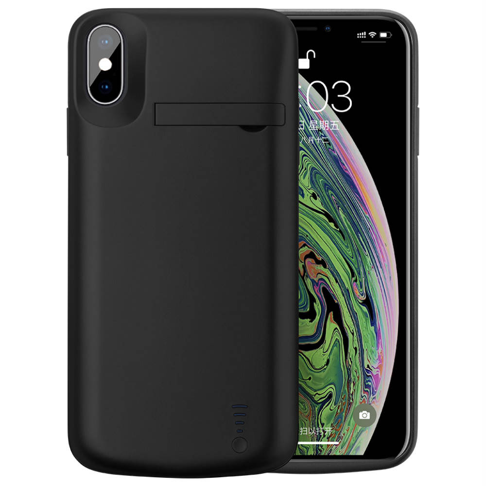 

Чехол батарея для iPhone Xs Max 6000 mAh black iBattery, Черный