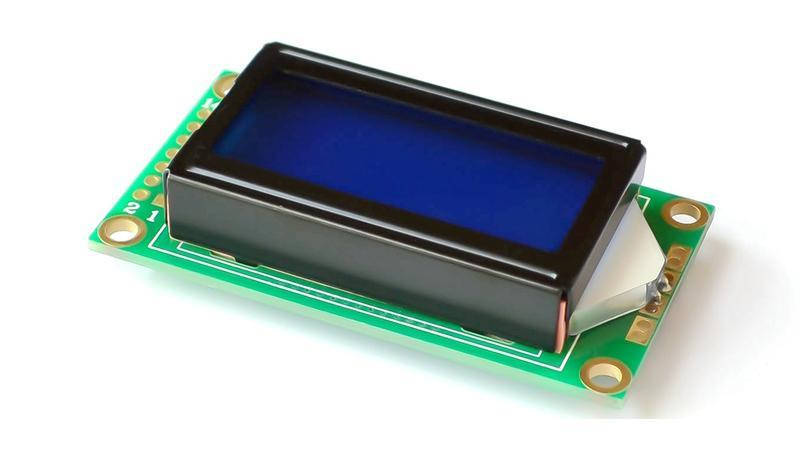 

Дисплей LCD 0802 0802A синий (16375)