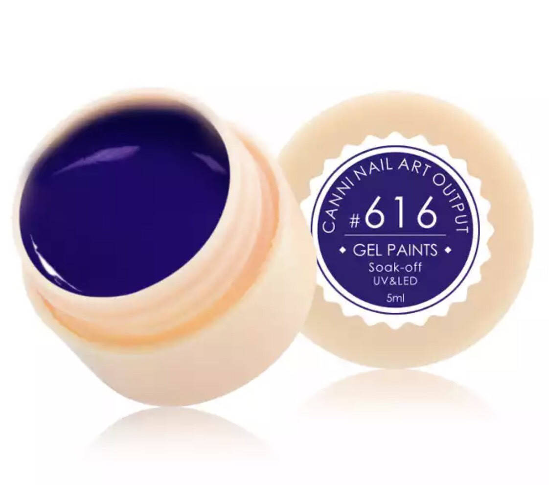 

Гель-краска CANNI 616 (темно-синий), 5 мл