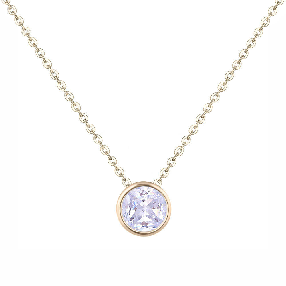 

Подвеска - Камень в огранке (Золотистая с белым)