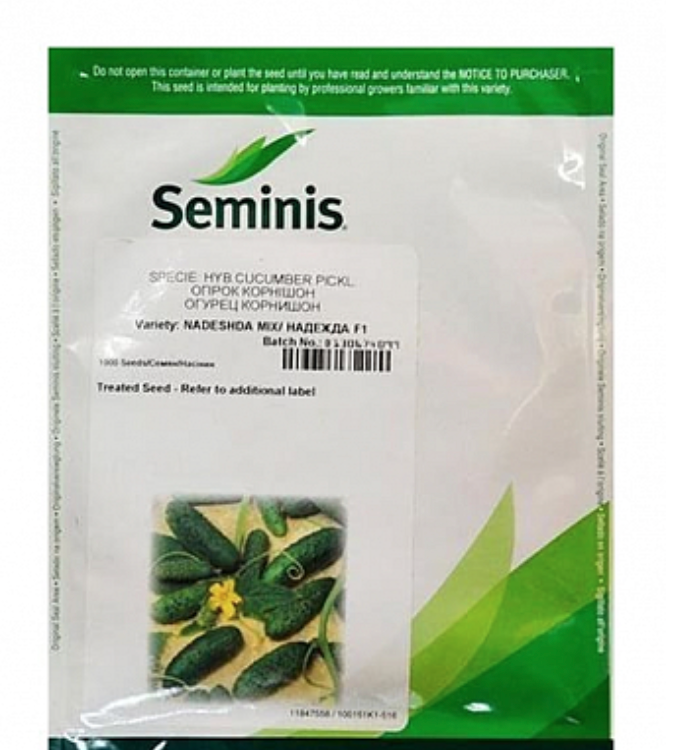 

Семена огурца Надежда (1000 сем.), Seminis