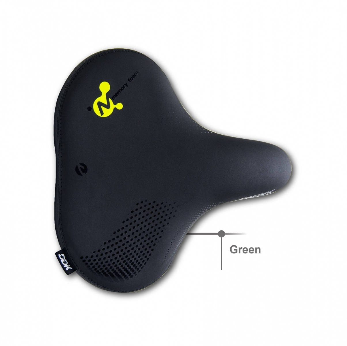 

Седло комфортное DDK EX26Q Memory foam 271*271 черное с желтым (черный с желтым)