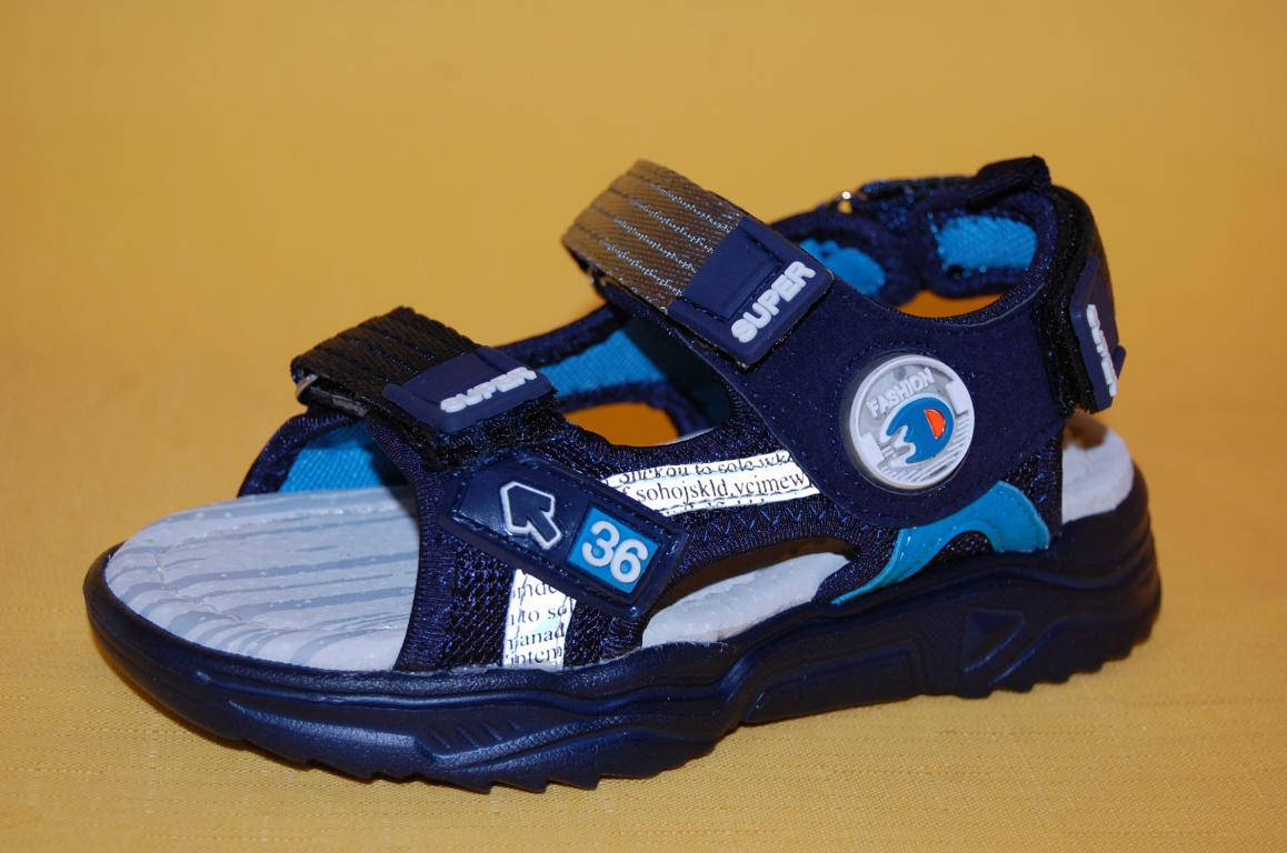 

Детские Босоножки Том.М Китай 7554 Для мальчиков Синий размеры 26_31