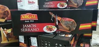 

Хамон Jamon Collell Serrano нога с подставкой и ножом в коробке, 7кг