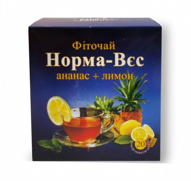

Фиточай №4 Норма-вес ананас плюс лимон 1,5г №20 чай для похудения
