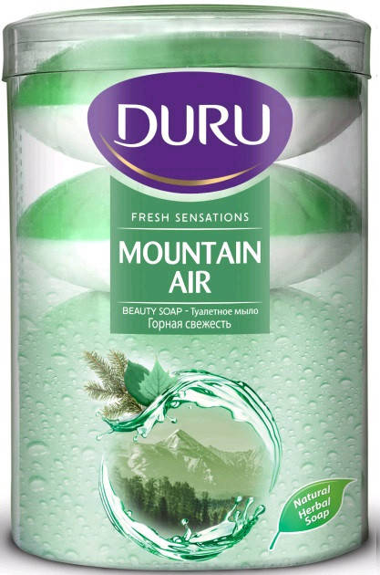 

Мыло туалетное Duru Fresh Sensations Горная свежесть 4х110 г
