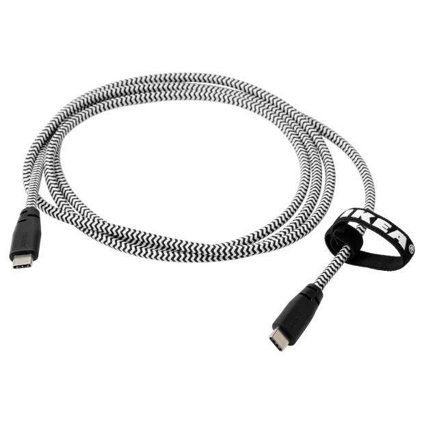

IKEA LILLHULT Кабель USB С / USB С длина 1,5м, Серый