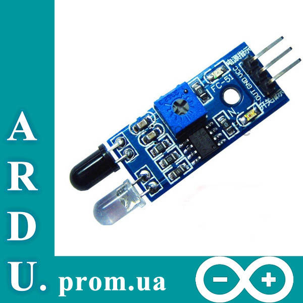 

Оптический ИК датчик обхода препятствий Arduino [#8-1]