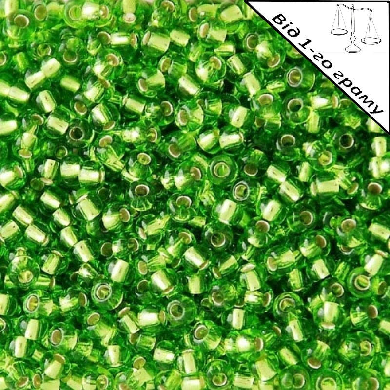 

Бісер №57430, жовто-зелений "вогник"/1 грам