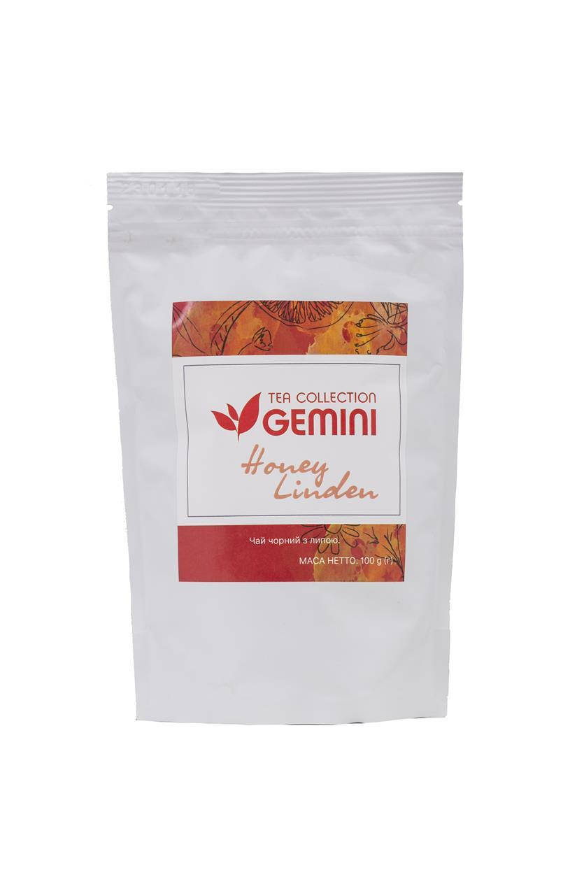 

Чай черный рассыпной Gemini Tea Collection Медовая липа 100 г