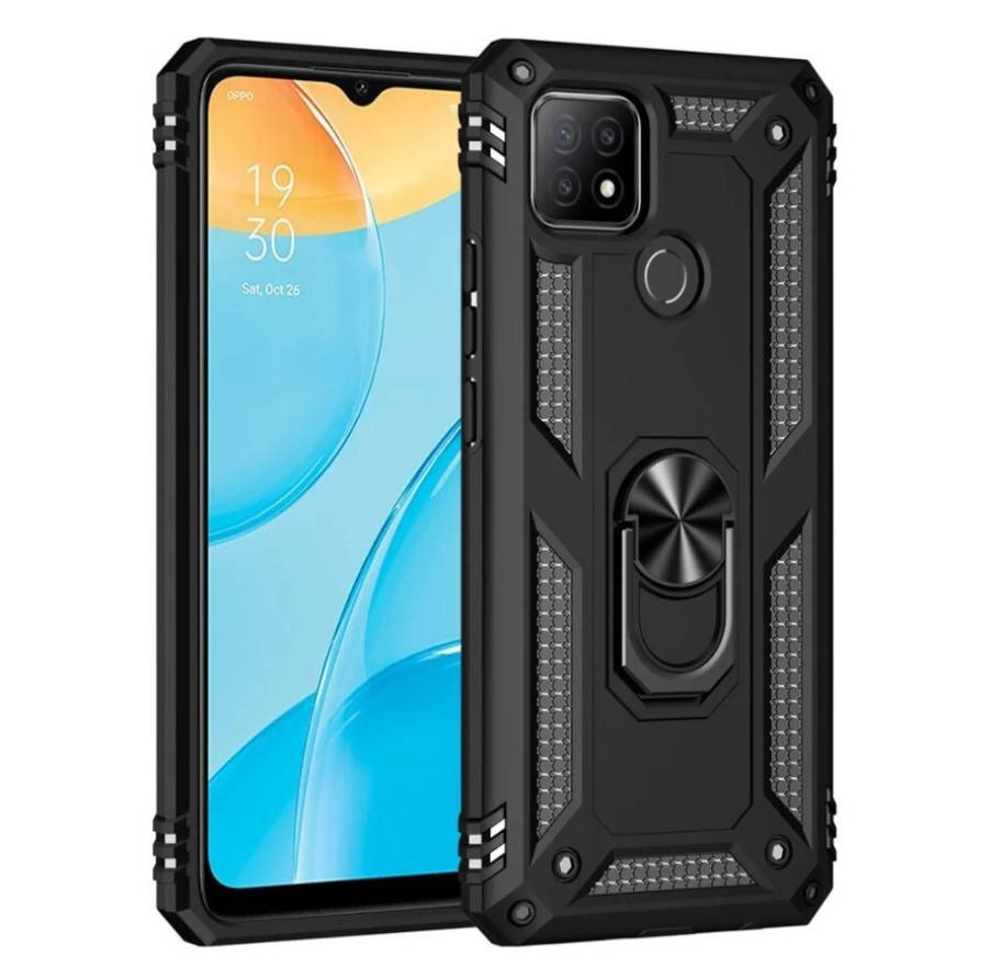 

Противоударный чехол Combo Ring для Oppo A15 (Разные цвета) Черный