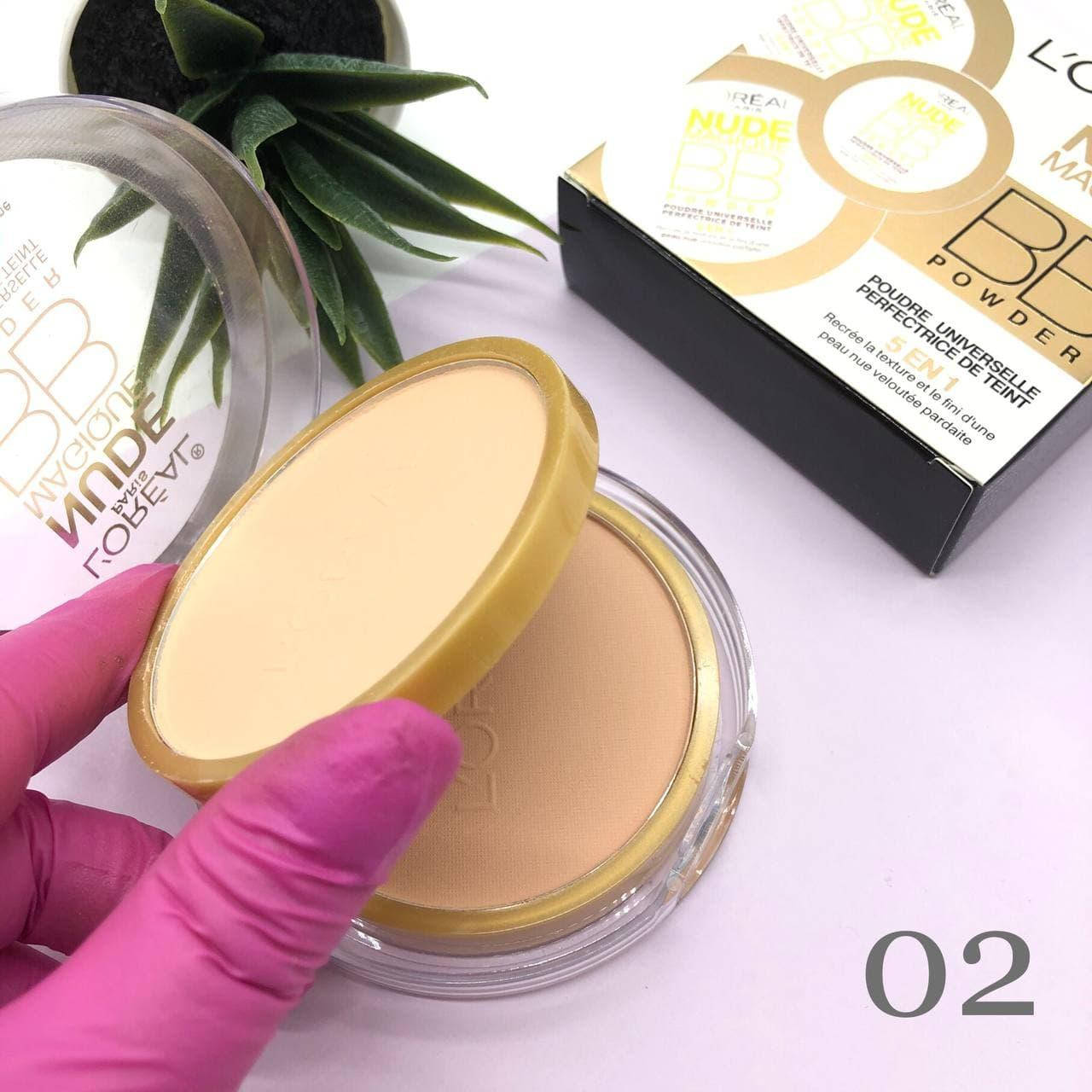 

Компактная пудра двойная Loreal Nude Magique 02