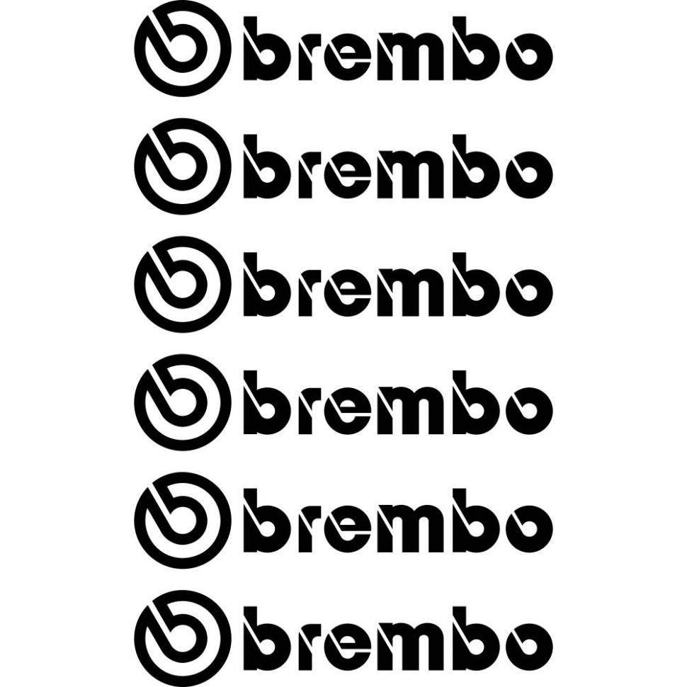 

Комплект наклеек на суппорта - Brembo (6 шт.)