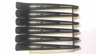 

Зажимы для волос с дыркой Termax Carbon Antistatic 6 шт.