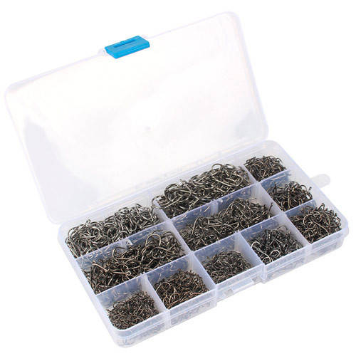 

1600x Крючок рыболовный №3-12, набор крючков