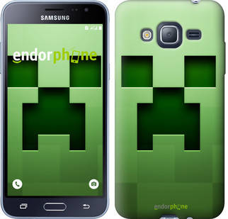

Чехол на Samsung Galaxy J3 Duos (2016) J320H Minecraft 2 "774c-265", Зелёный