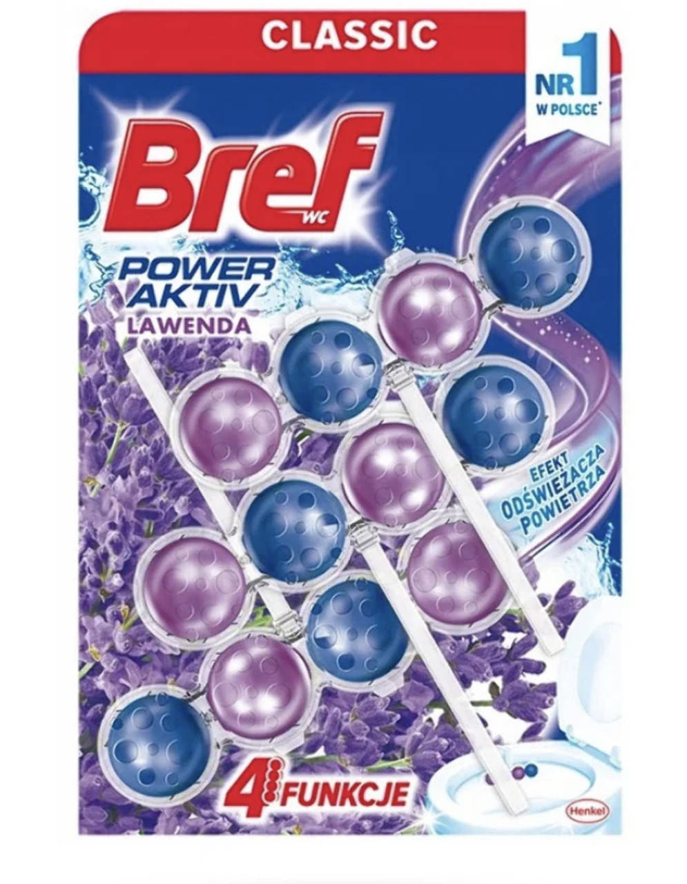 

Туалетні блоки для унітазу Bref Classic Лаванда 3*50г