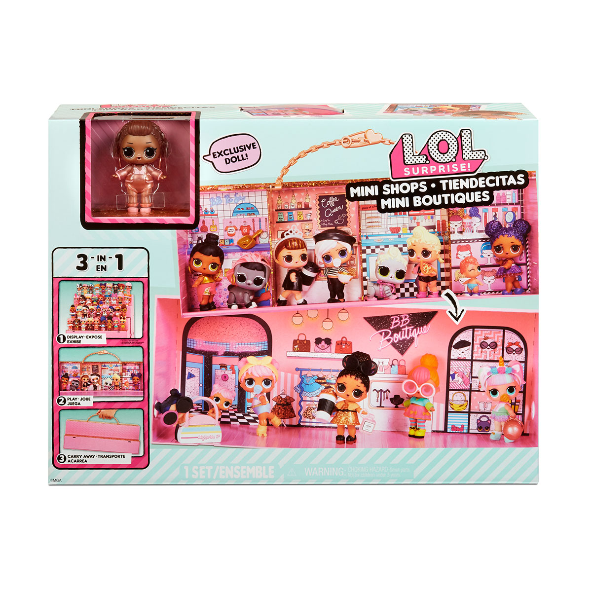 

Игровой набор с куклой L.O.L. Surprise! - Маленькие магазинчики 3-в-1
