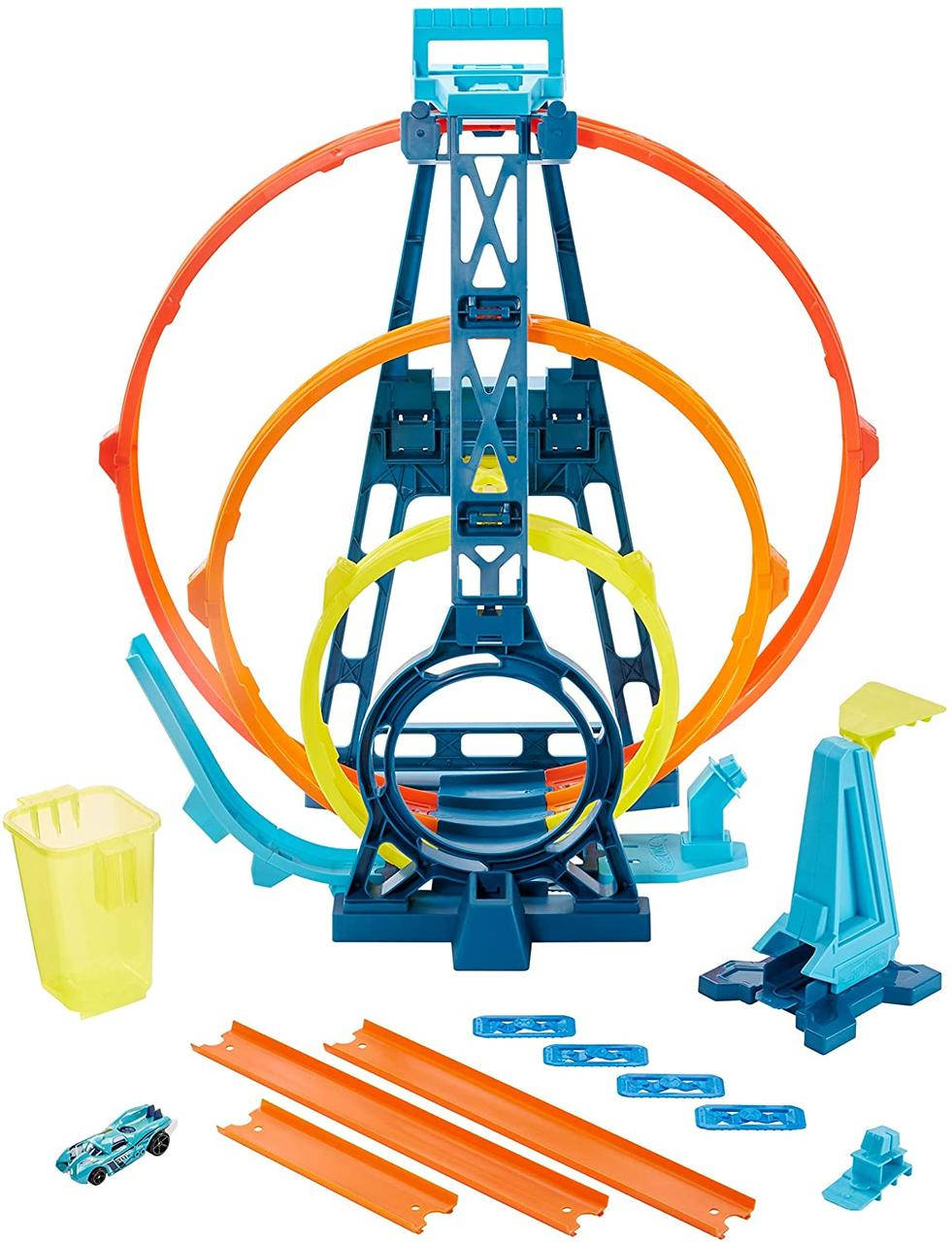 

Трек Хот Вилс Тройная петля Hot Wheels Track Builder Unlimited Triple Loop Kit