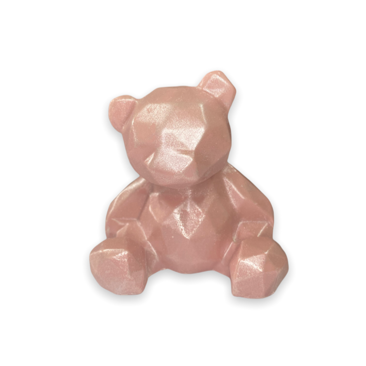 

Шоколадная фигурка Мишка перламутровый (65 мм), розовый