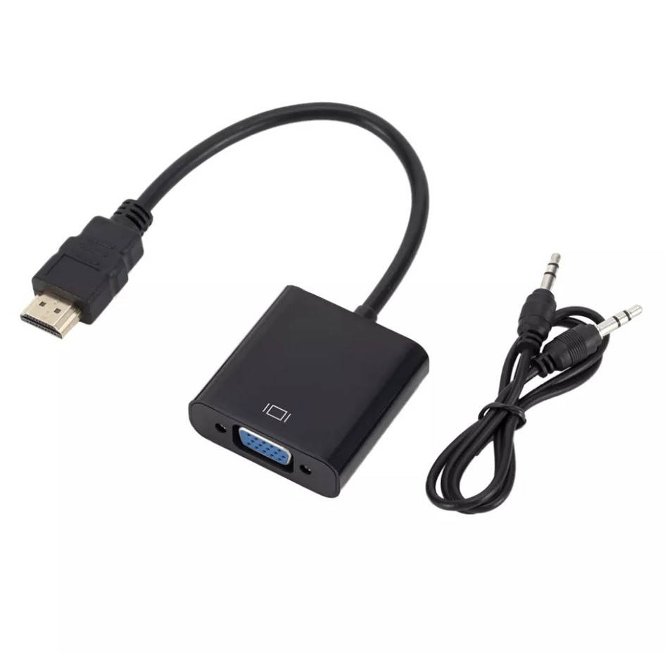 

Адаптер-конвертор HDMI на VGA (переходник), Черный