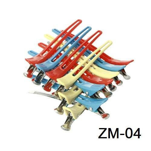 

Зажим комбинированый цветн. для волос 12 шт