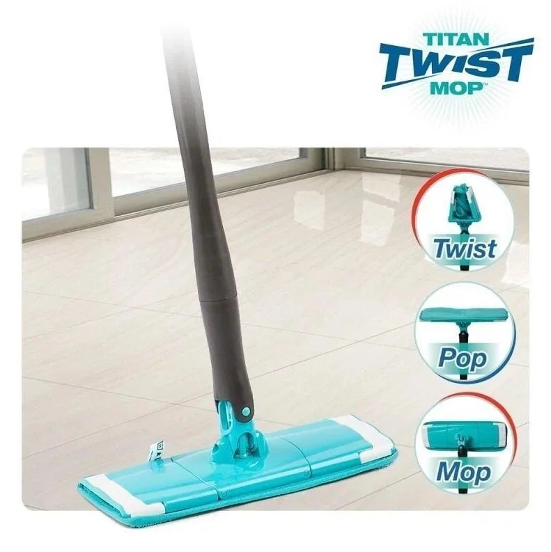 

Швабра лентяйка для быстрой уборки с отжимом Titan Twist Mop VN