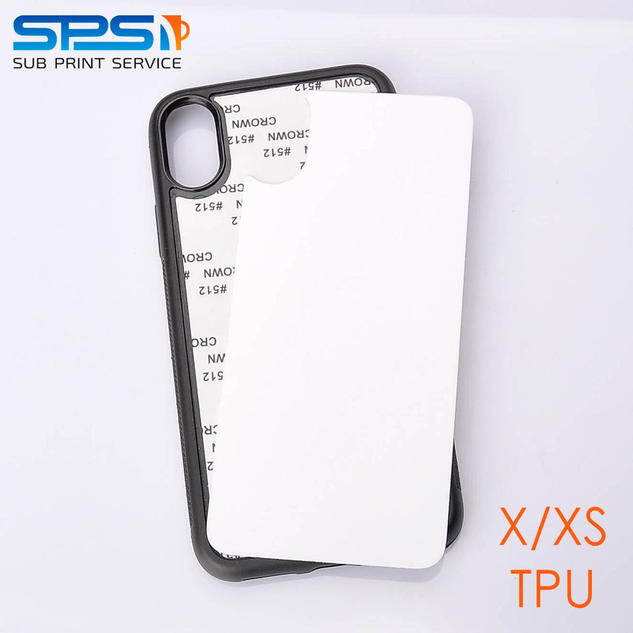 

Чехол для сублимации 2D iPhone X/XS TPU (черный)