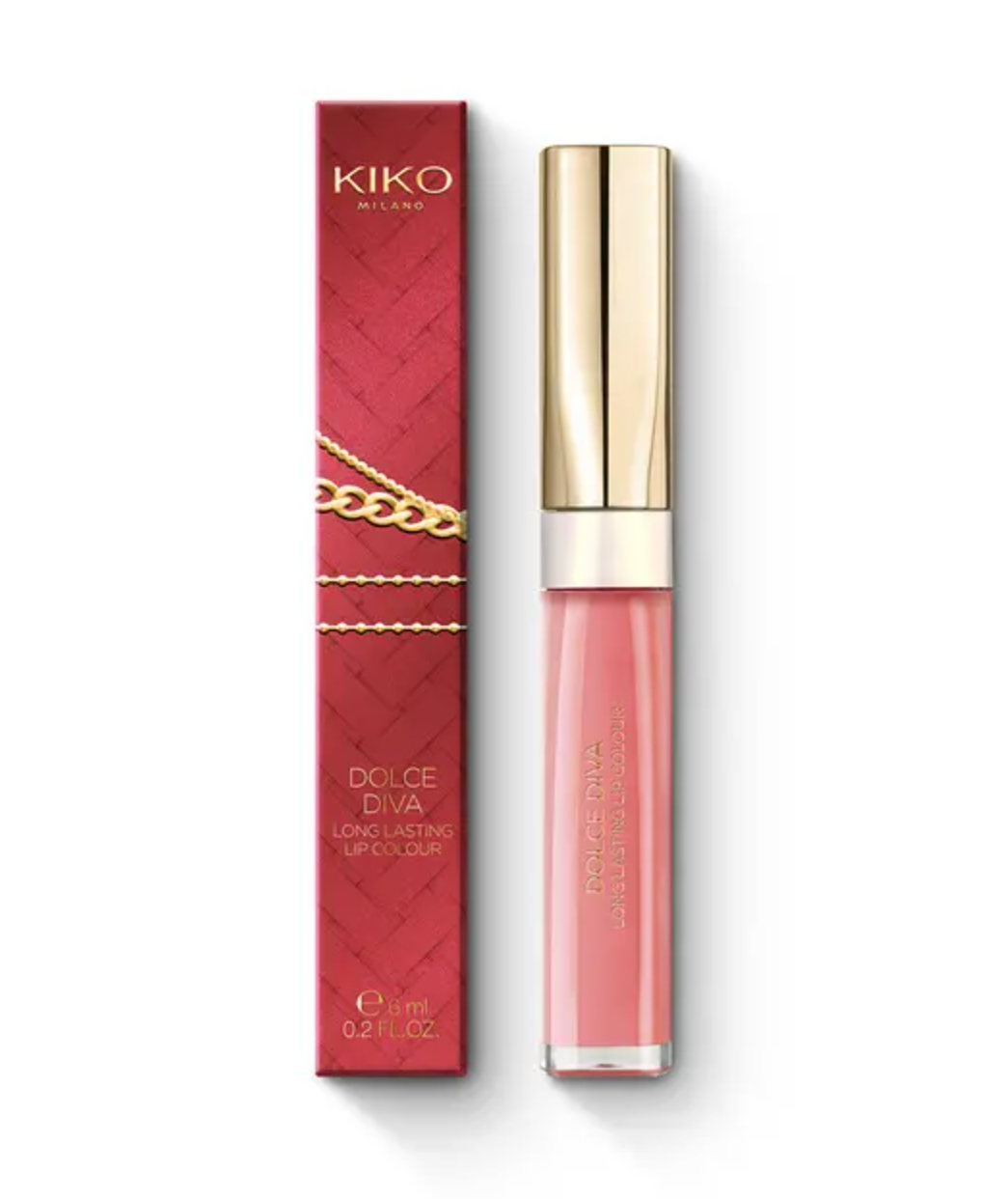 

Стойкая помада Dolce Diva Long Lasting Lip Colour Kiko (01 Natural Rose)