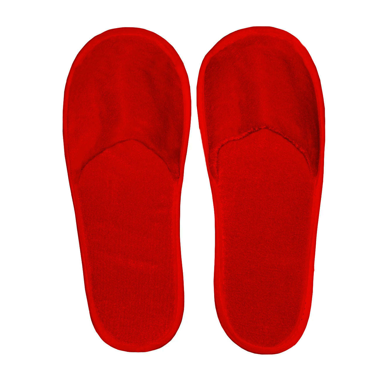

Тапочки одноразовые, велюровые, для гостиниц, закрытые, универсальные тапочки Rolli 1 пара, красный цвет