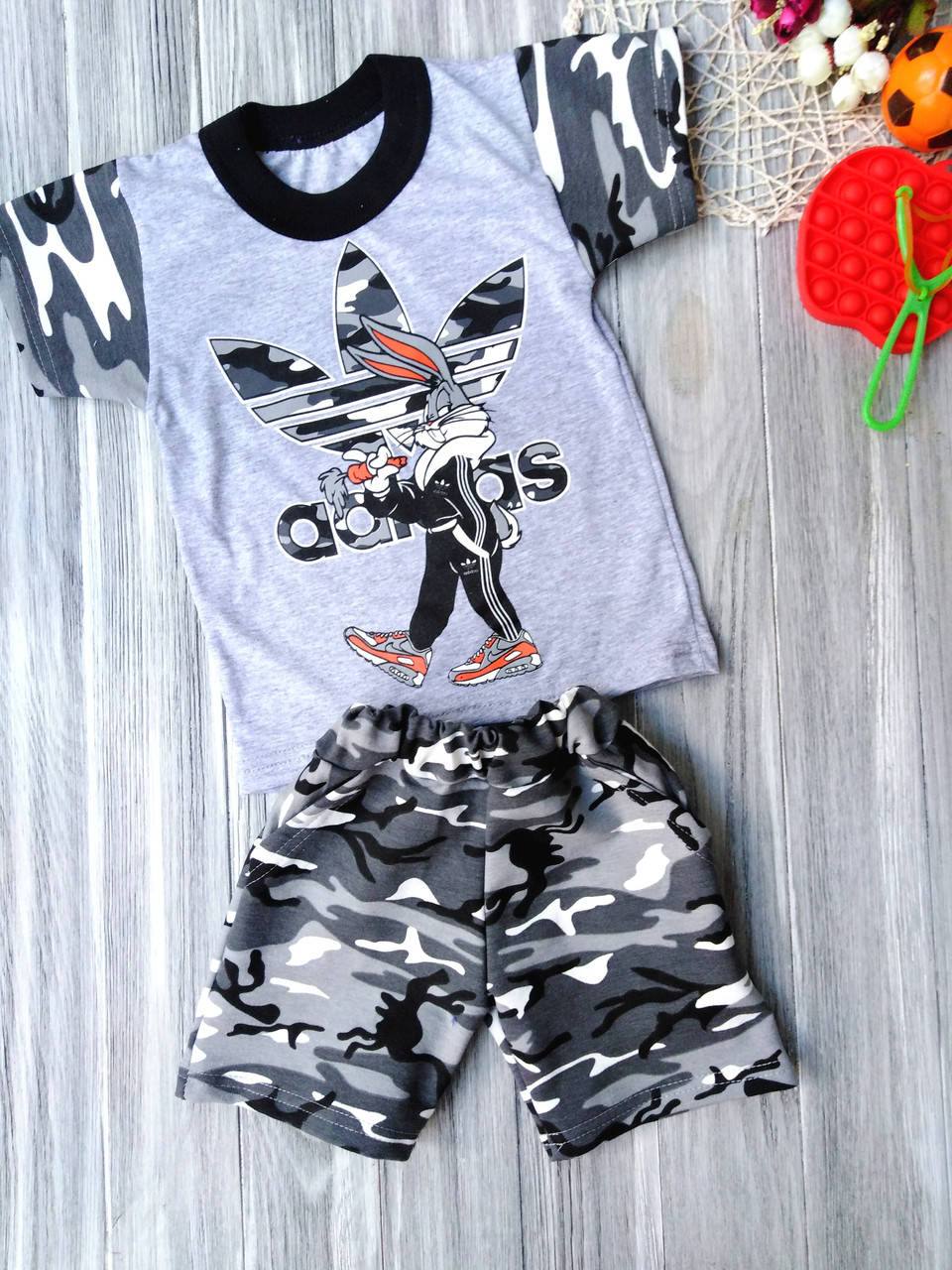 

Костюм летний милитари, футболка шорты камуфляжный 128-134