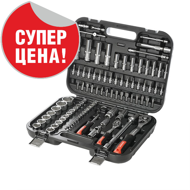 

Набор инструментов 94 ед. STORM, 1/2", 1/4", Сr-V INTERTOOL ET-8094