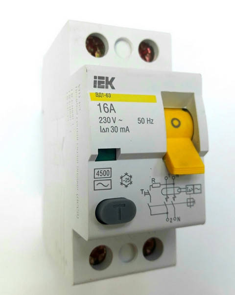 

УЗО ВД1-63 2Р 16А 30мА IEK