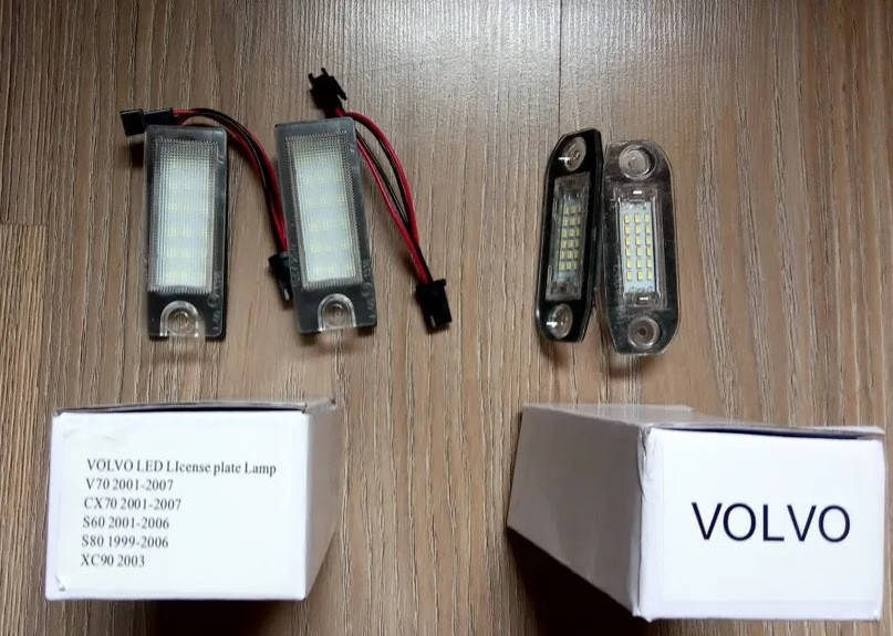 

Volvo v70 cx70 s60 s80 xc90 Подсветка номера лед