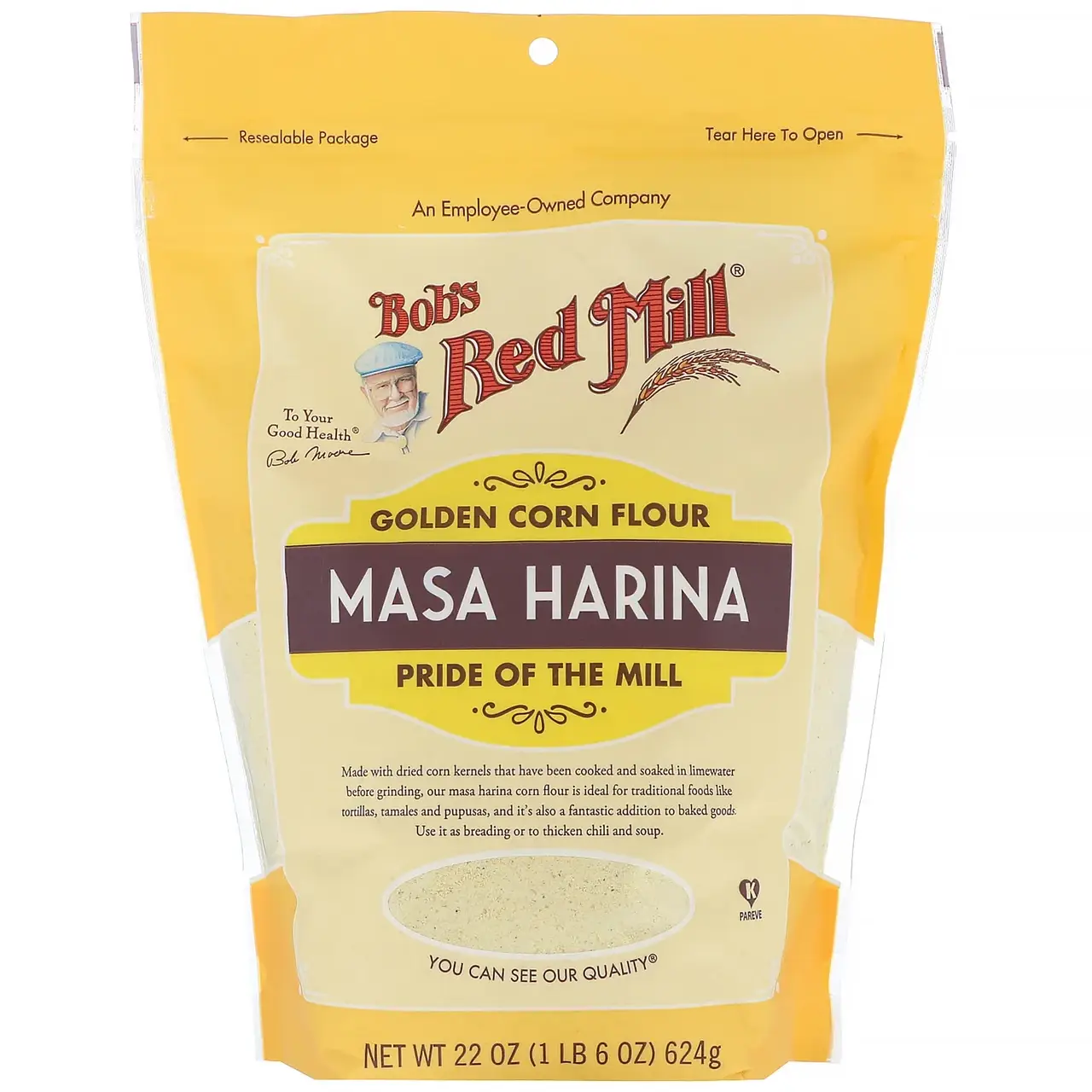 

Bob's Red Mill, Золотистая кукурузная мука, маса харина, 624 г (22 унции)