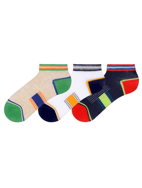 

Носки для мальчика укороченные демисезонные (Полоска) BROSS (размер 3-5лет.), Разные цвета