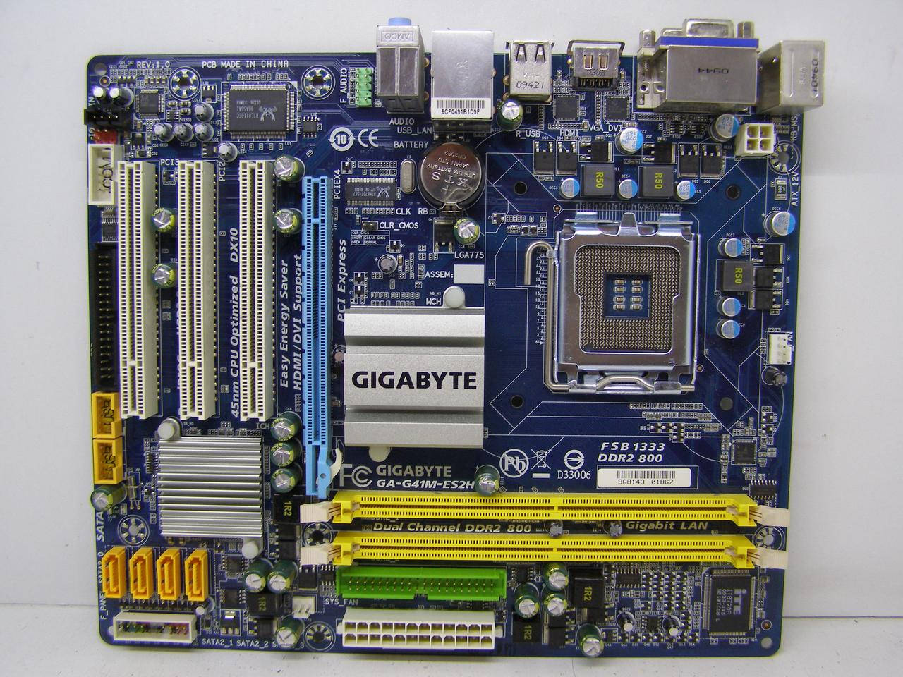 

Материнская плата GIGABYTE GA-G41M-ES2H Socket LGA775✔MicroATX ✔2x DDR2